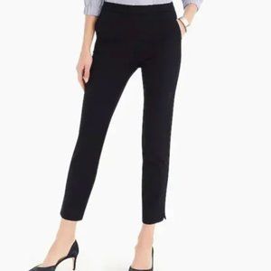 J. Crew Navy Blue Martie pant in bi-stretch cotton (Size 0)